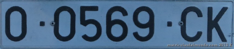 Matrícula de Asturias O-CK 0569